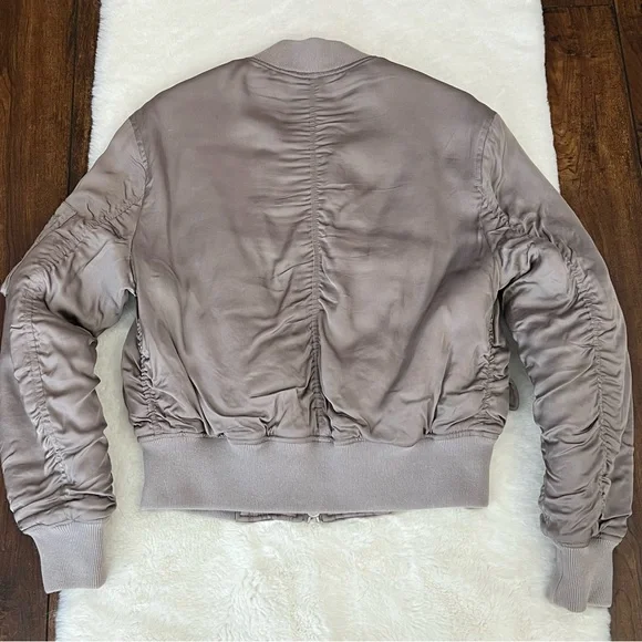 All Saints Bree Lace Bomber Jacket Size Medium - Picture 9 of 16